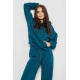 Спортивный костюм женский на флисе, цвет изумрудный, 241R2001-2