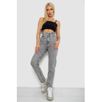 Джинсы женские Mom-fit, цвет серый, 244R1640S20