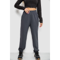 Спортивные штаны женские демисезонные, цвет темно-серый, 102R415