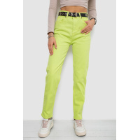 Джинсы женские, цвет салатовый, 250R6020