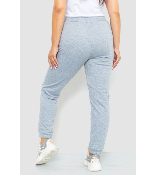 Спорт брюки женские c принтом, цвет серый, 102R212-1