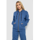 Спорт костюм женский на флисе, цвет джинс, 244R7777