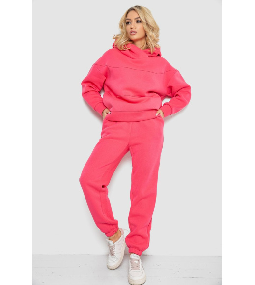 Спортивный костюм женский на флисе, цвет розовый, 247R10765