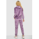 Спортивный костюм женский велюровый, цвет темно-сиреневый, 177R022-1