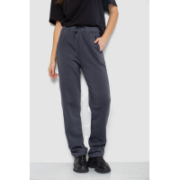 Спортивные штаны женские на флисе, цвет темно-серый, 244R5228