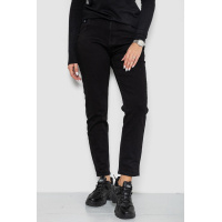 Джинси женские стрейч, цвет черный, 182R3022