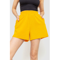 Шорты женские однотонные, цвет горчичный, 102R326