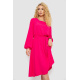 Платье однотонное жатка, цвет малиновый, 214R0226-1
