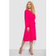 Платье однотонное жатка, цвет малиновый, 214R0226-1