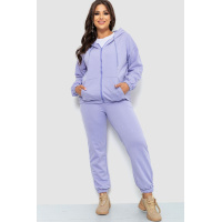 Спортивный костюм женский на молнии с капюшоном, цвет сиреневый, 186R9100