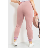 Спортивные штаны женские демисезонные, цвет пудровый, 226R027