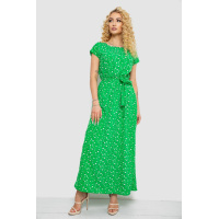 Платье с принтом софт, цвет зеленый, 214R0228-2