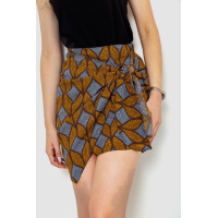 Юбка с принтом, цвет горчично-коричневый, 244R202