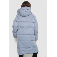Пуховик женский удлиненный, цвет джинс, 243R2303