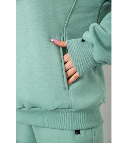 Спортивный костюм женский на флисе, цвет оливковый, 102R7723