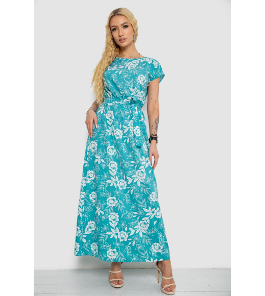 Платье с принтом софт, цвет мятно-белый, 214R0228-1