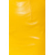 Юбка прямого кроя из экокожи, цвет горчичный, 214R620