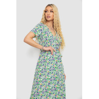 Сарафан з квітковим принтом, колір молочно-синій, 241R179