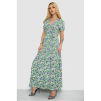 Сарафан з квітковим принтом, колір молочно-синій, 241R179