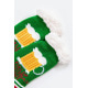 Шкарпетки-валянки теплі, вовняні, колір зелений, 151R2035