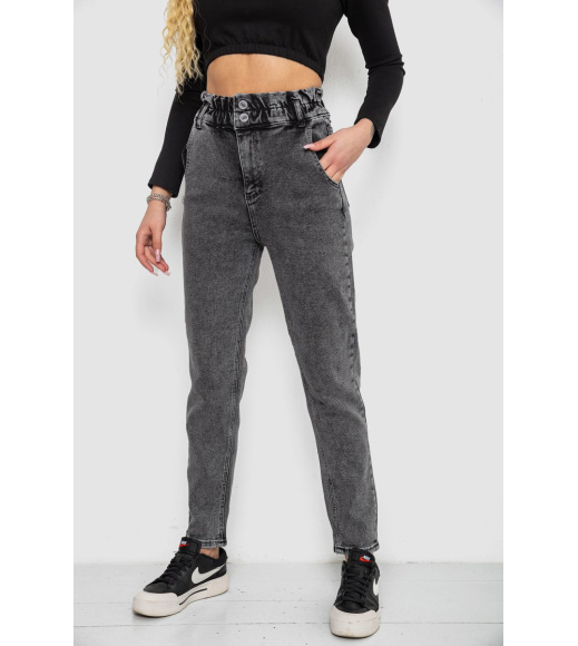 Джинсы женские МОМ, цвет темно-серый, 244R3295
