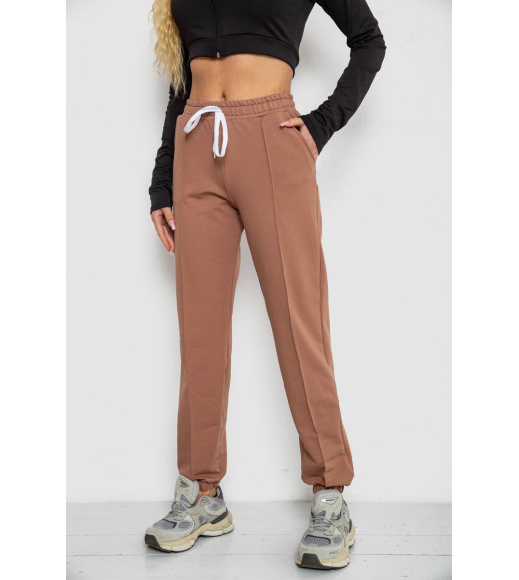 Спорт штани женские, цвет темно-бежевый, 247R4670-1