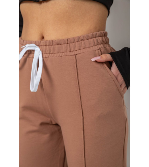 Спорт штани женские, цвет темно-бежевый, 247R4670-1