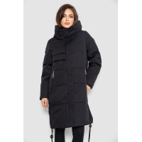 Пуховик женский удлиненный, цвет черный, 243R2323