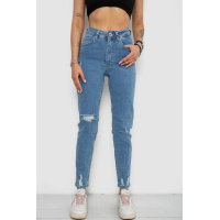 Джинсы женские Mom's, цвет голубой, 182R1379S19