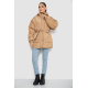 Куртка женская демисезонная с поясом, цвет бежевый, 207R005