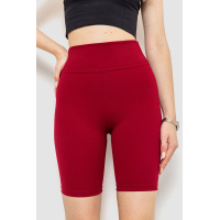 Велотреки женские в рубчик, цвет бордовый, 232R029