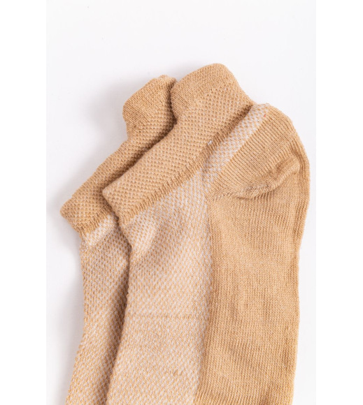 Шкарпетки жіночі короткі, колір бежевий, 131R232-1