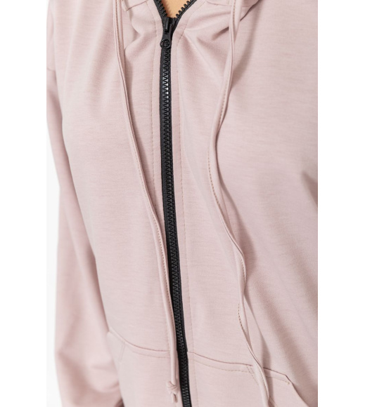 Спортивный костюм женский двухнитка с капюшоном, цвет светло-бежевый, 102R5186