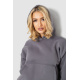 Спортивный костюм женский на флисе, цвет серый, 177R056