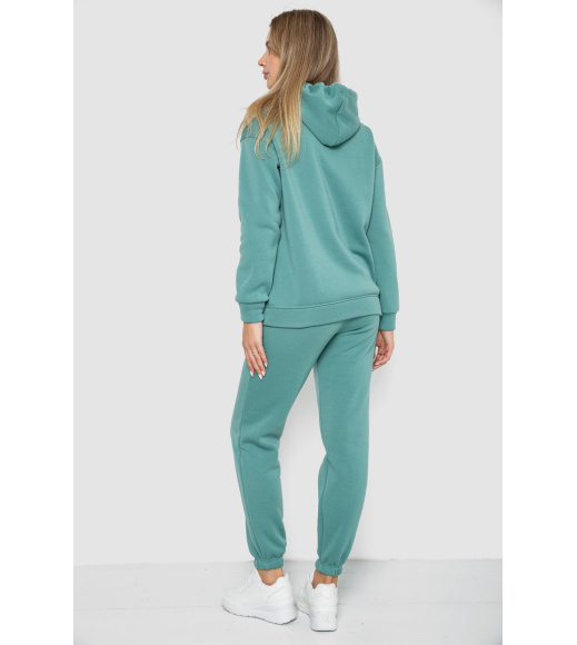 Спорт костюм женский на флисе, цвет оливковый, 241R1530