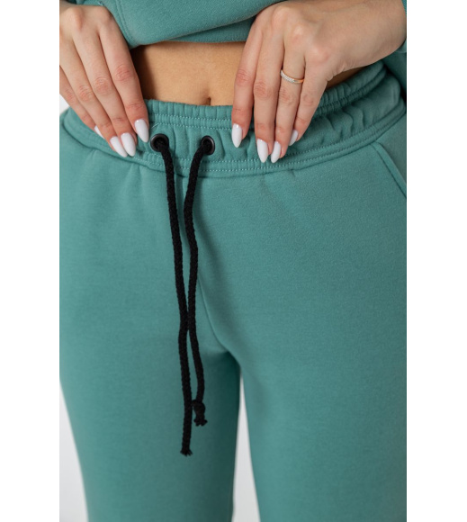 Спорт костюм женский на флисе, цвет оливковый, 241R1530