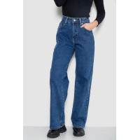 Джинсы женские на тонком флисе Palazzo, цвет синий, 207RV235-6