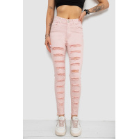 Джинсы женские Slim Fit, цвет пудровый, 182R1171