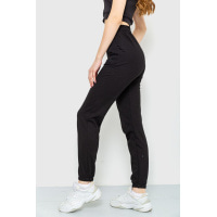 Спортивные штаны женские демисезонные, цвет черный, 206R001