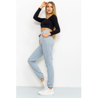 Спортивные штаны женские на флисе, цвет светло-серый, 184R003