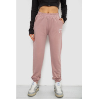 Спортивные штаны женские, цвет пудровый, 238R324