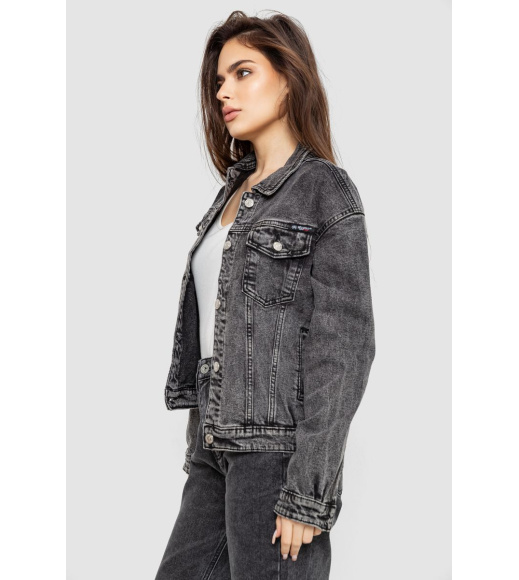 Куртка женская джинсовая, цвет серый, 255RA2270