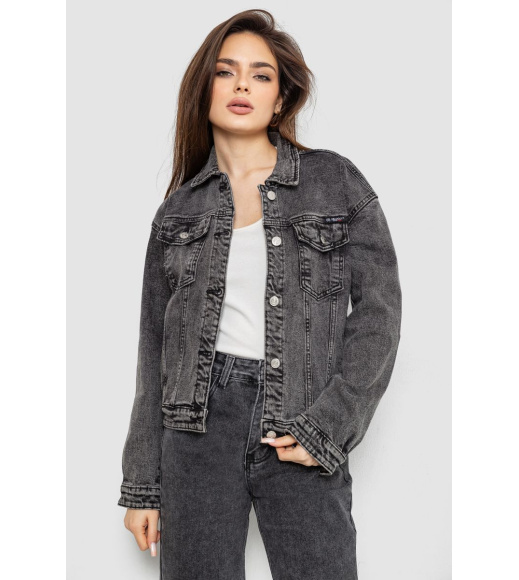 Куртка женская джинсовая, цвет серый, 255RA2270