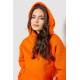 Спортивный костюм женский на флисе, цвет оранжевый, 102R7711