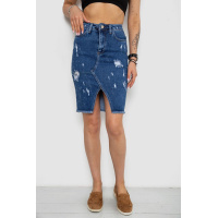 Юбка женская джинсовая, цвет синий, 182R1862