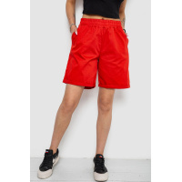 Шорты женские однотонные, цвет красный, 238R315