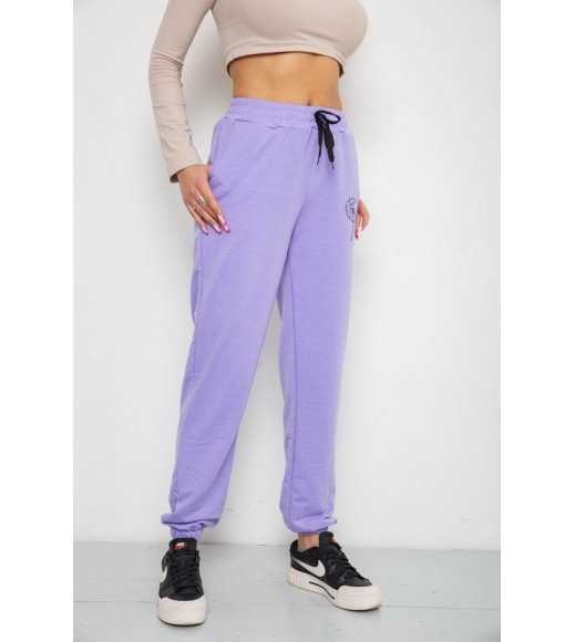 Спортивные штаны женские, цвет сиреневый, 238R121