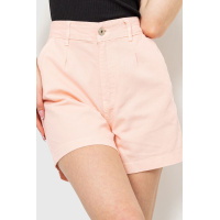 Джинсовые однотонные женские шорты, цвет персиковый, 214R3020