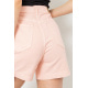 Джинсові однотонні жіночі шорти, колір персиковий, 214R3020