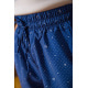 Вільні жіночі шорти на резинці, колір Синій в горох, 172R21